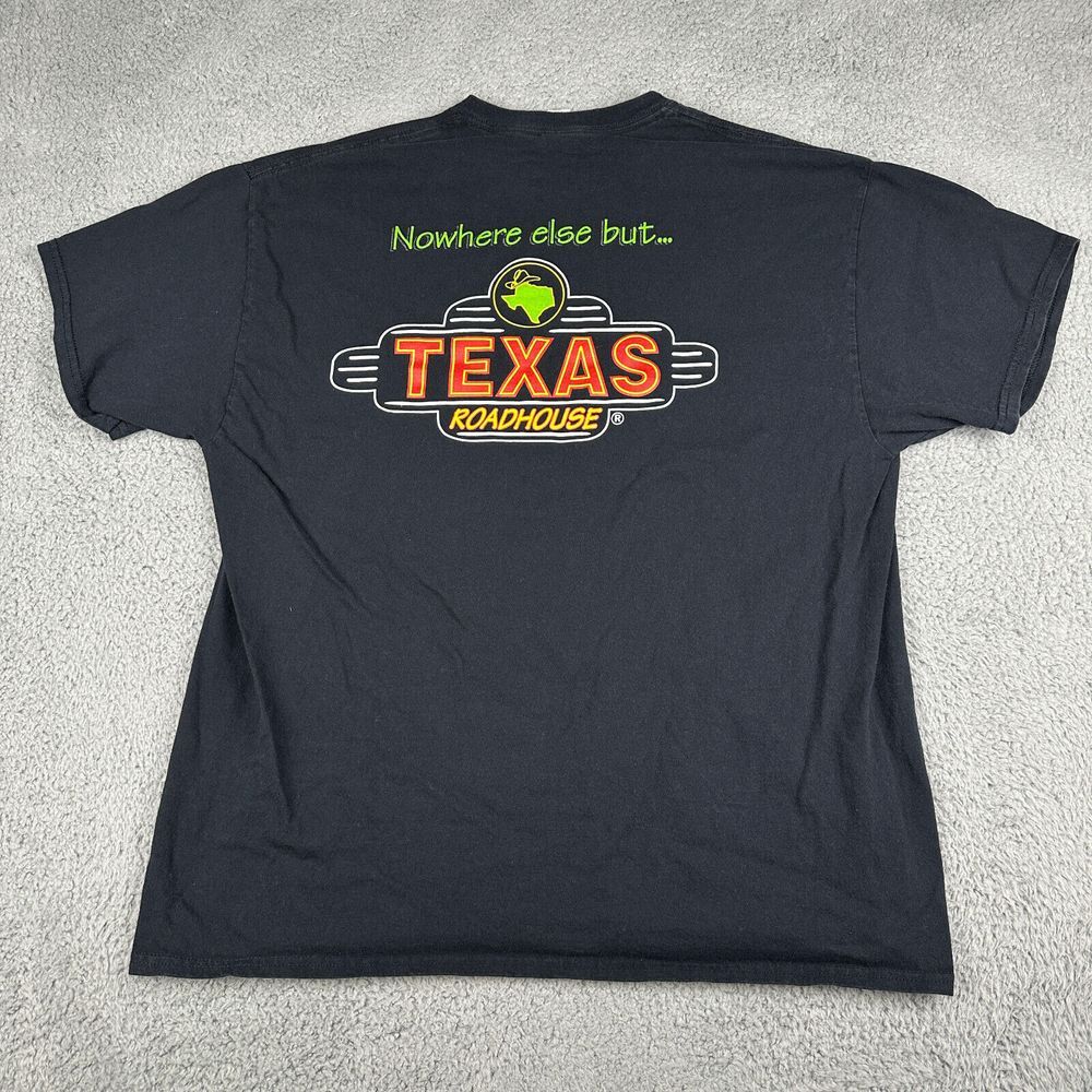 Texas Roadhouse Shirt Mens XL Black Short Sleeve Employee Uniform